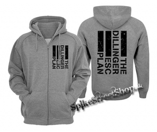 THE DILLINGER ESCAPE PLAN - Logo - šedá pánska mikina na zips