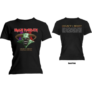 IRON MAIDEN - Legacy of the Beast Tour - čierne dámske tričko