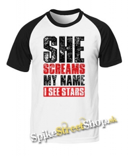 I SEE STARS - She Screams My Name - dvojfarebné pánske tričko