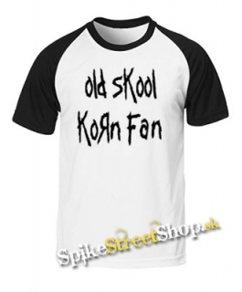 OLD SKOOL KORN FAN - dvojfarebné pánske tričko