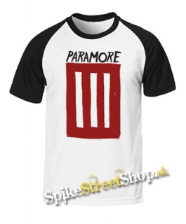 PARAMORE - Three Bar - dvojfarebné pánske tričko
