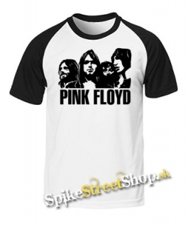 PINK FLOYD - Logo & Band - dvojfarebné pánske tričko