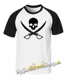 PIRATE SKULL - dvojfarebné pánske tričko