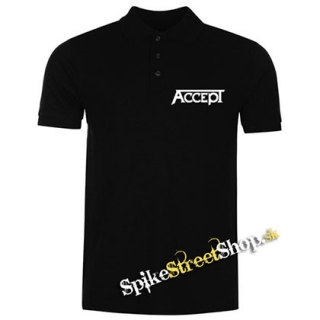 ACCEPT - Logo - čierna pánska polokošeľa