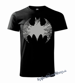 BATMAN - Cracked Emblem - čierne detské tričko