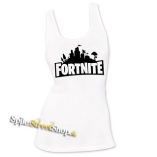 FORTNITE - Logo - Ladies Vest Top - biele