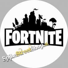 FORTNITE - Logo - biely odznak