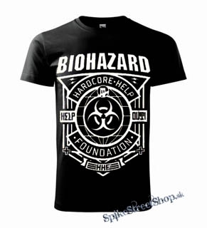 BIOHAZARD - Hardcore Help Foundation - čierne detské tričko