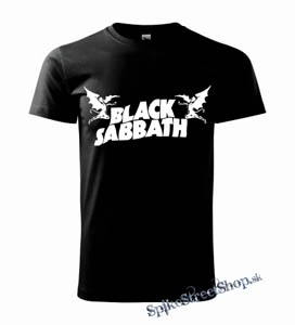 BLACK SABBATH - White Logo - čierne detské tričko