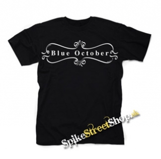 BLUE OCTOBER - Logo - čierne detské tričko