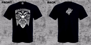 HARLEY DAVIDSON - Motor Cycles Herb - čierne pánske tričko