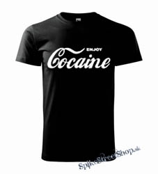 ENJOY COCAINE - čierne detské tričko