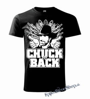 CHUCK NORRIS - Chuck is back - čierne detské tričko