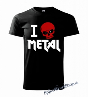 I LOVE METAL - čierne detské tričko