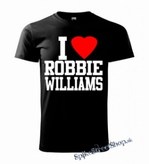 I LOVE ROBBIE WILLIAMS - čierne detské tričko