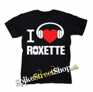 I LOVE ROXETTE - čierne detské tričko