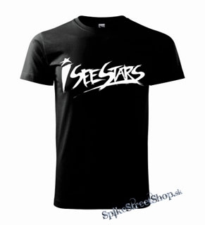 I SEE STARS - Logo - čierne detské tričko