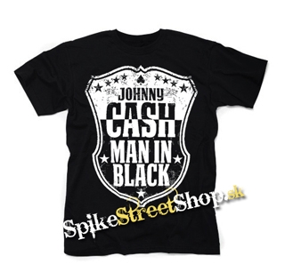 JOHNNY CASH - Man In Black - čierne detské tričko