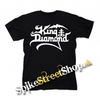 KING DIAMOND - Logo - čierne detské tričko
