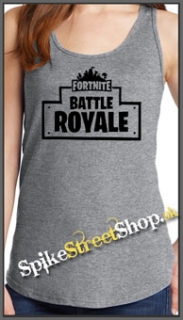 FORTNITE BATTLE ROYALE - Ladies Vest Top - šedé