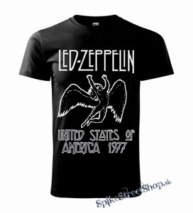 LED ZEPPELIN - United States Of America 1977 - čierne detské tričko