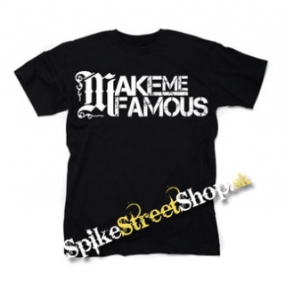 MAKE ME FAMOUS - Logo - čierne detské tričko