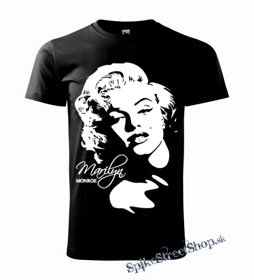 MARILYN MONROE - Portrait - čierne detské tričko