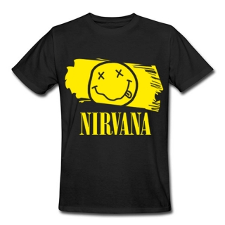 NIRVANA - Yellow - čierne detské tričko