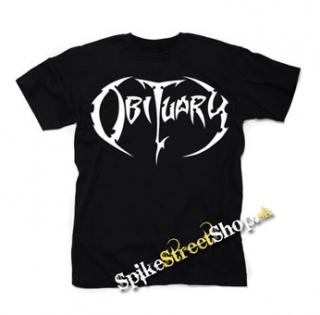 OBITUARY - Logo - čierne detské tričko