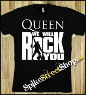 QUEEN - We Will Rock You - čierne detské tričko