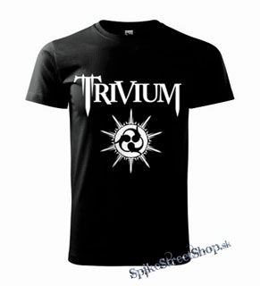TRIVIUM - White Logo - čierne detské tričko