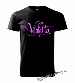 VIOLETTA - čierne detské tričko