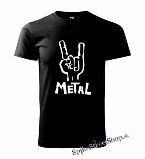 METAL - čierne detské tričko