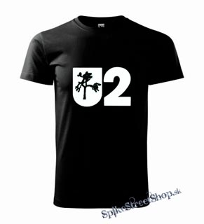 U2 - Logo - čierne detské tričko
