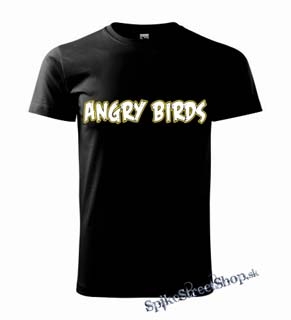 ANGRY BIRDS - čierne detské tričko
