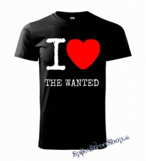 I LOVE THE WANTED - čierne detské tričko