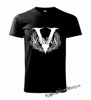 VANNA - Logo - čierne detské tričko