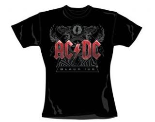 AC/DC - Black Ice Contrast - čierne dámske tričko