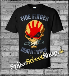 FINGER DEATH PUNCH - Skull - čierne detské tričko