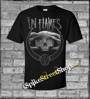 IN FLAMES - Battles Badge BW - čierne detské tričko