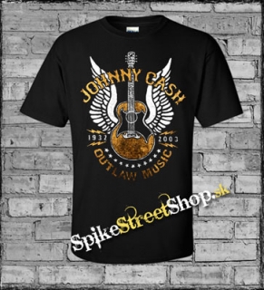 JOHNNY CASH - Outlaw - čierne detské tričko