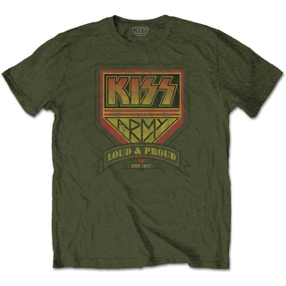 KISS - Loud & Proud - zelené pánske tričko