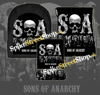 Hurá do školy - školská sada SONS OF ANARCHY(ruksak, peračník a vak na prezuvky)