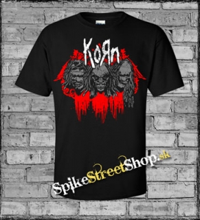 KORN - Skull - čierne detské tričko