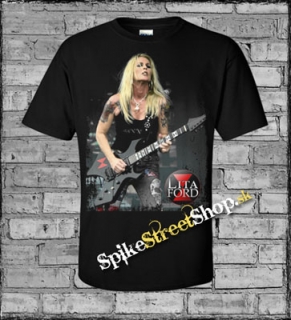 LITA FORD - Portrait - čierne detské tričko