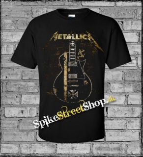 METALLICA - Hetfield Iron Cross Guitar - čierne detské tričko
