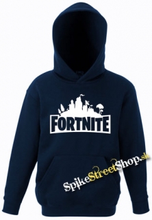 FORTNITE - Logo - tmavomodrá detská mikina