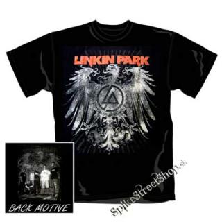 LINKIN PARK - Red Logo Dragon Crest - čierne pánske tričko