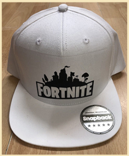 FORTNITE - Logo - biela šiltovka model "Snapback"