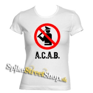 A.C.A.B. - Pictogram - biele dámske tričko